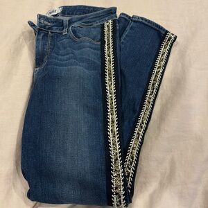 Paige sequin bead detail jeans VGUC